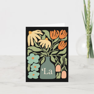 Comma La Subtle Boho Flowers Kamala Harris Madam P Card