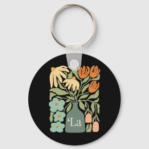 Comma La Subtle Boho Flowers Kamala Harris Madam P Key Ring