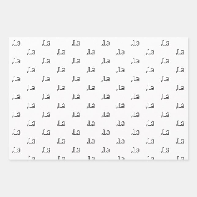 Comma La Wrapping Papers, Kamala Harris 2024 Wrapping Paper Sheet (Front)