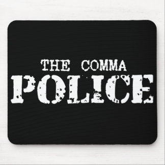 Comma Police Mousepad