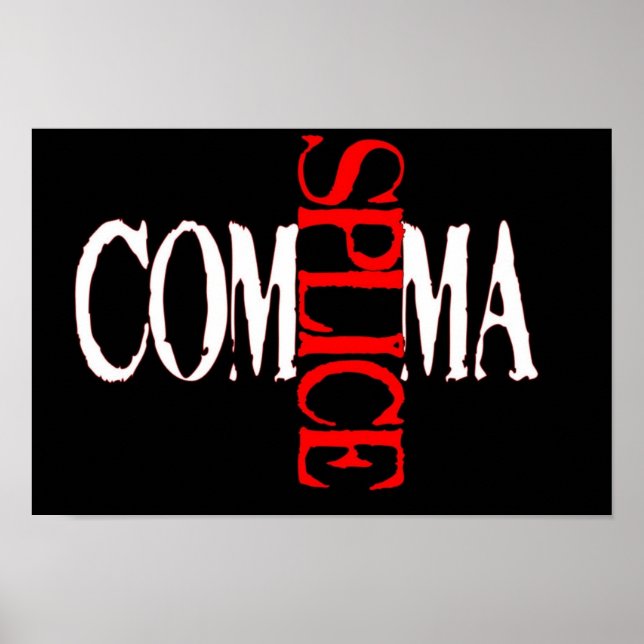 Comma Splice Poster (Front)