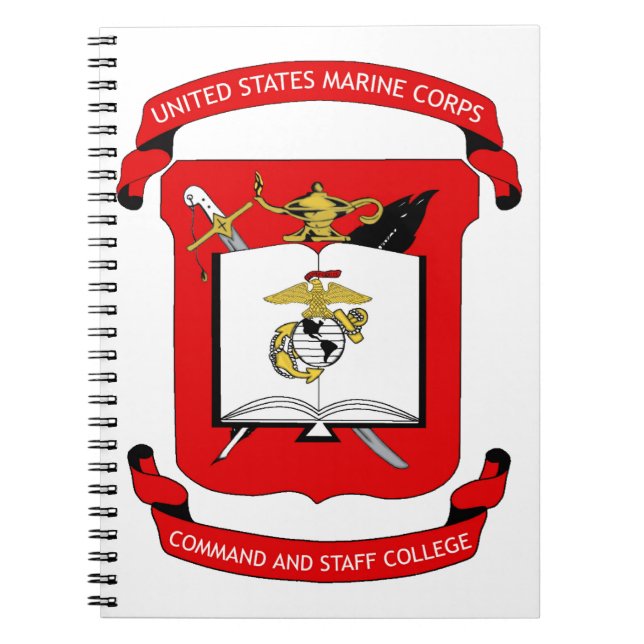 Command and Staff College Spiral Notebook  (Front)