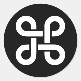 Command Apple Mac Ideology Classic Round Sticker