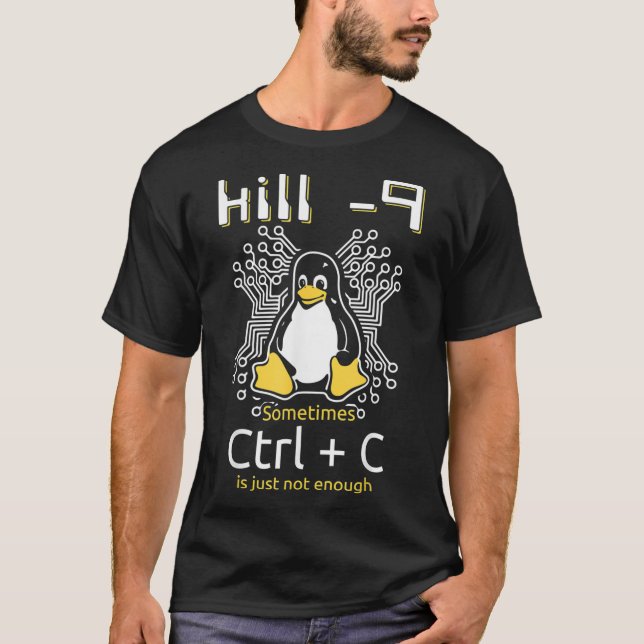Command Line In Linu End Process T-Shirt (Front)