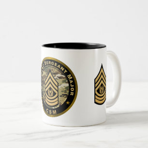 Command Sergeant Major CSM Two-Tone Coffee Mug