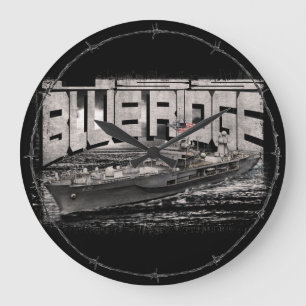 Command ship Blue Ridge Acrylic Wall Clock