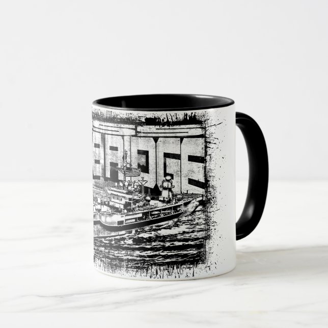 Command ship Blue Ridge Combo Mug (Front Right)