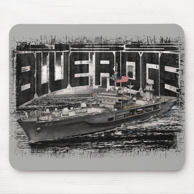 Command ship Blue Ridge Mousepad (Front)