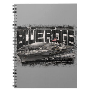 Command ship Blue Ridge Spiral Photo Notebook