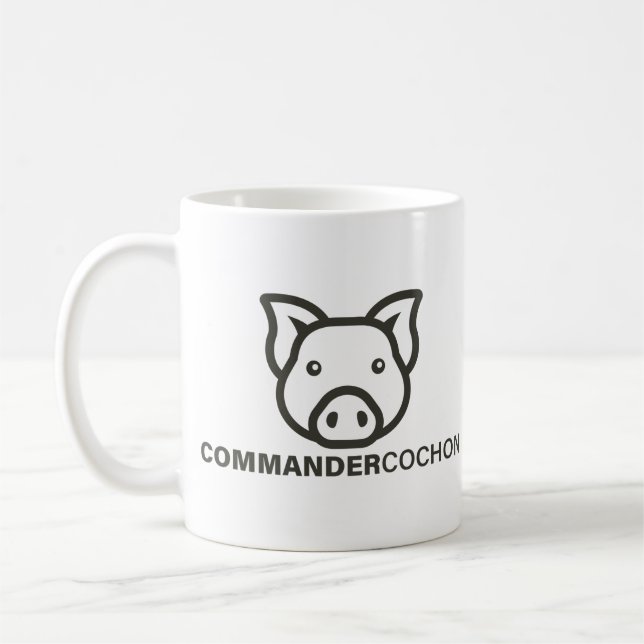 Commander Cochon Coffee Mug (Left)