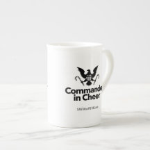 “Commander in Cheer” bone china mug