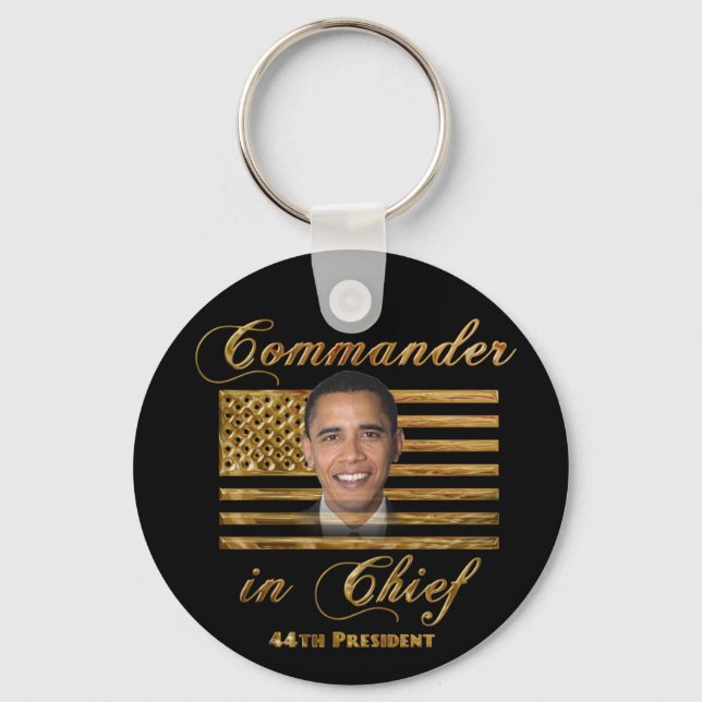 Commander in Chief, Barack Obama Key Ring (Front)