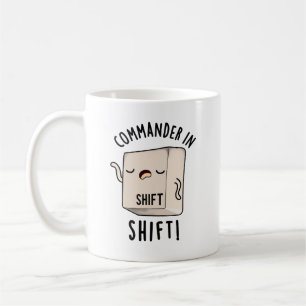 Commander In Shirt Funny Keyboard Pun Coffee Mug