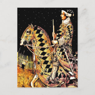 "Commander On Horseback" Postcard