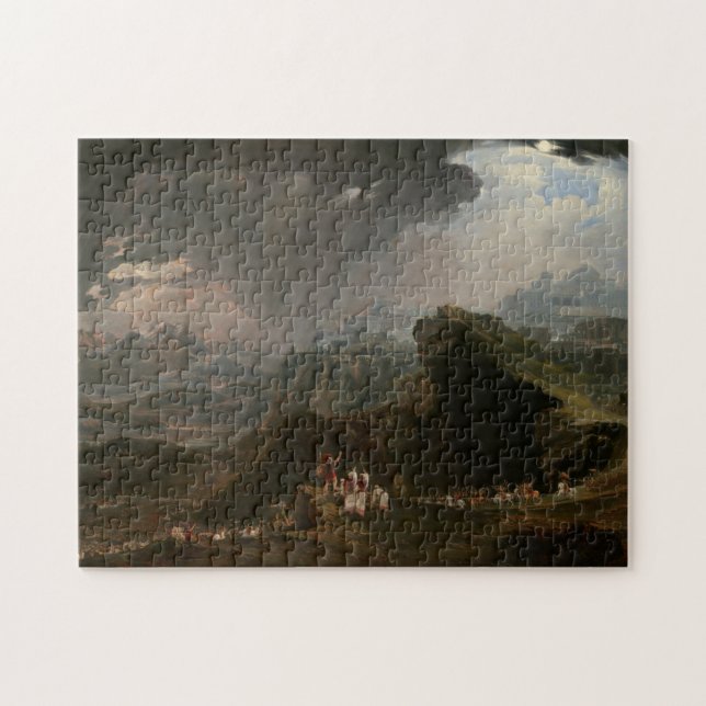 Commanding the Sun to Stand Still by John Martin Jigsaw Puzzle (Horizontal)