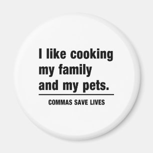Commas Save Lives Magnet