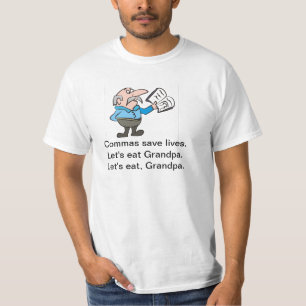 Commas save lives tee for men