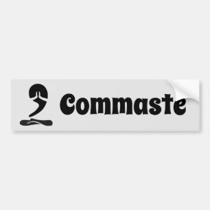 Commaste Bumper Sticker