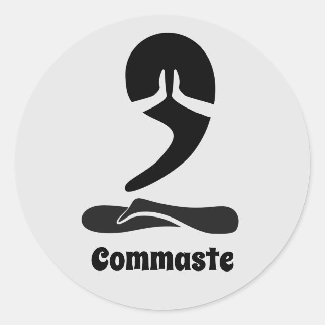 Commaste Sticker (Front)