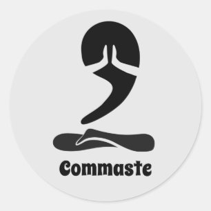 Commaste Sticker