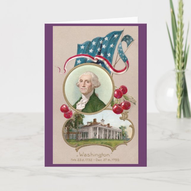 Commemorating George Washington Card (Front)