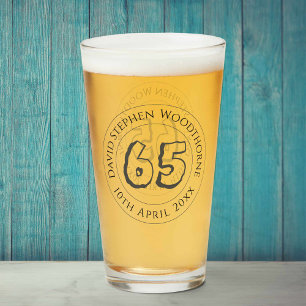 Commemorative Birthday Celebration Personalised Glass