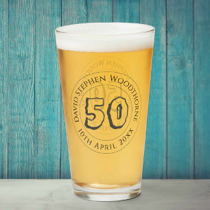 Commemorative Birthday Celebration Personalised Glass