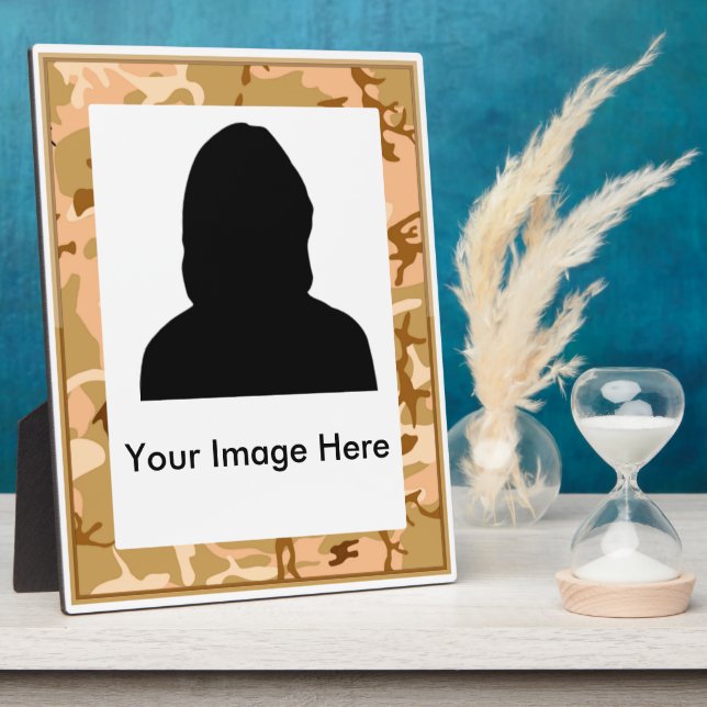 Commemorative Desert Sand Military Plaque (Side)