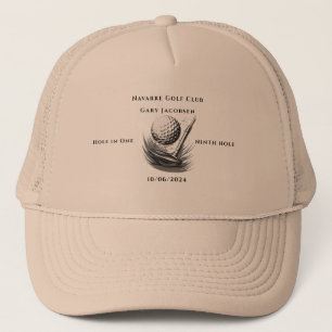 Commemorative Hole in One Golfer Trucker Hat