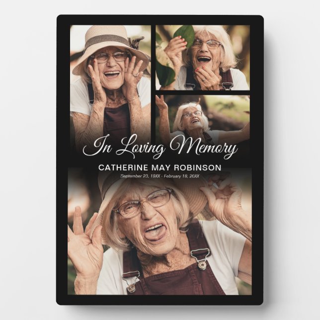 Commemorative Photo Collage Plaque (Front)