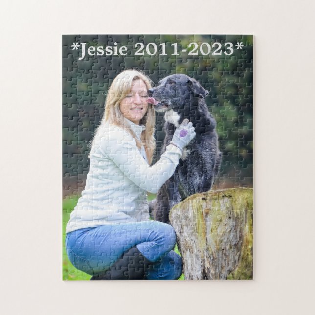 Commemorative Photo Pet Jigsaw Puzzle (Vertical)