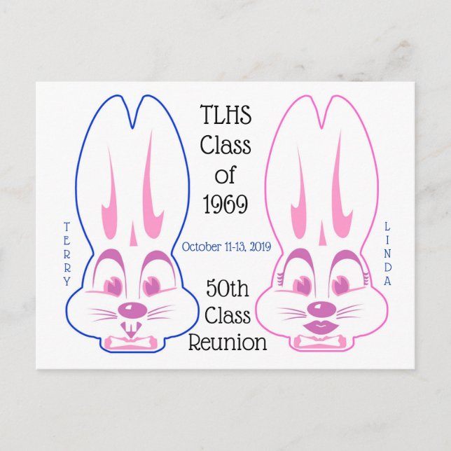 Commemorative TLHS Class of 1969 50th Reunion Postcard (Front)