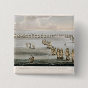 Commencement of the Battle of Trafalgar, 21st Octo 15 Cm Square Badge