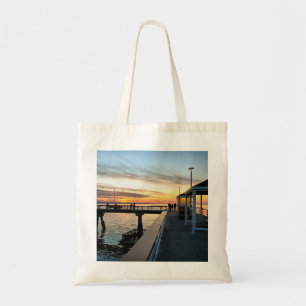 Comment 0 Friday Night Sunset at Edmonds Pier Tote Bag