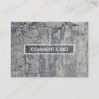 comment card crispy texture