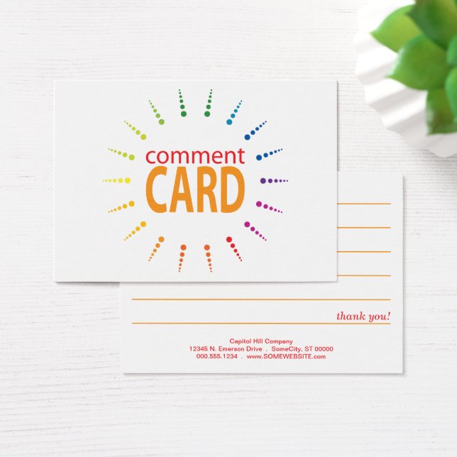 comment card rainbowBurst (Desk)