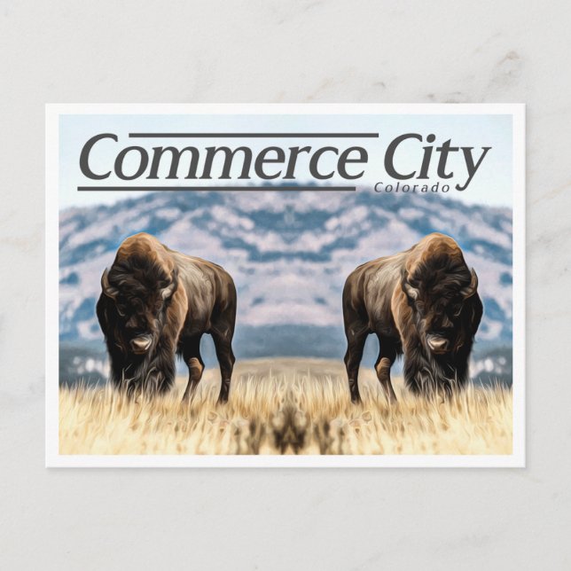 COMMERCE CITY COLORADO POSTCARD (Front)