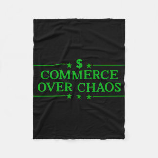 Commerce Over Chaos Trump Make America Wealthy Aga Fleece Blanket