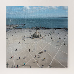 Commerce Square from above in Lisbon, Portugal Jigsaw Puzzle