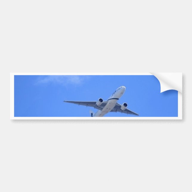 Commercial Airliner Bumper Sticker (Front)