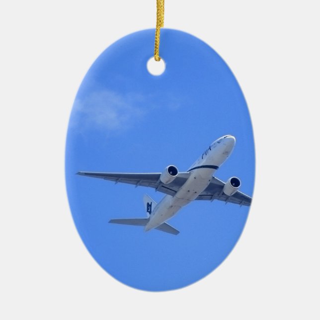 Commercial Airliner Ceramic Ornament (Front)