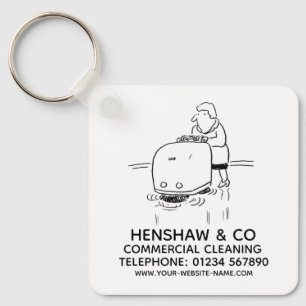 Commercial Cleaning Promotional Keychain