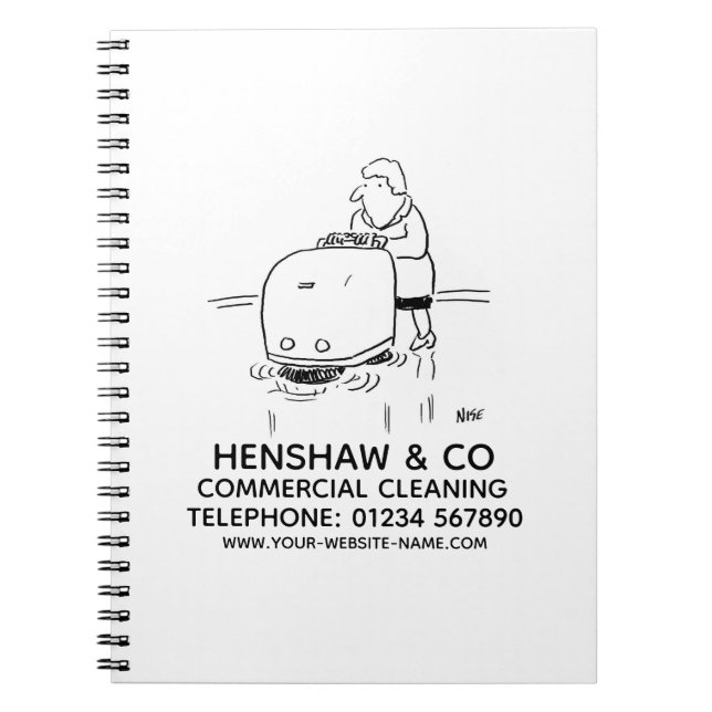 Commercial Cleaning Promotional Notebook (Front)