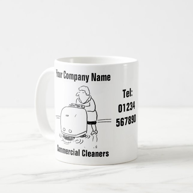 Commercial Cleaning Services Coffee Mug (Front Left)