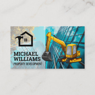 Commercial Developer Construction Real Estate Business Card