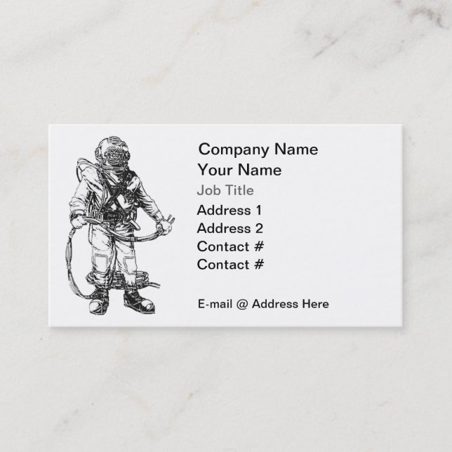 Commercial Diving Business Card (Front)