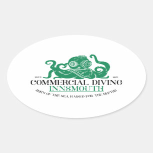 Commercial Diving Innsmouth Oval Sticker