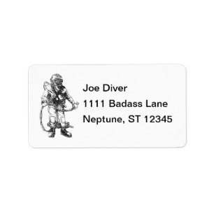 Commercial Diving Mailing Label