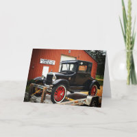 "COMMERCIAL EXHIBITS Model-T" Get Well Card