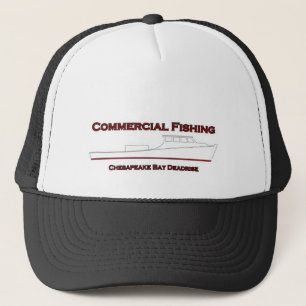 Commercial Fishing Chesapeake Bay Deadrise Boat Trucker Hat